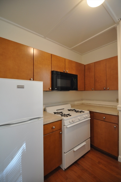131 Park Drive, Unit 11 Boston, MA 02215 - Photo 5 of 15 a kitchen with a stove a sink and a refrigerator