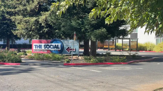 a view of road with trees