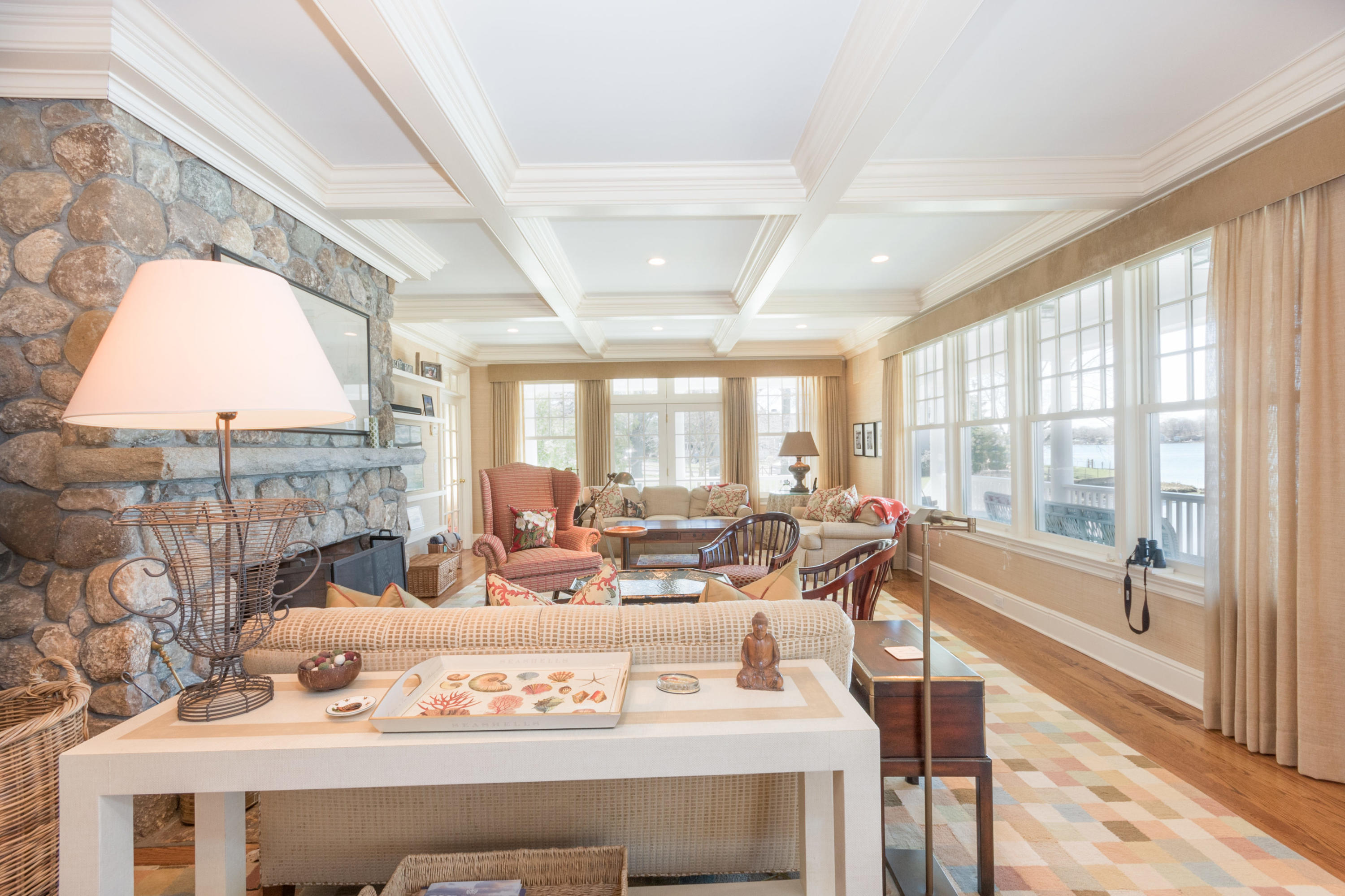 15 Seagate Road Darien, CT 06820 - Photo 21 of 48 a living room with furniture and a large window