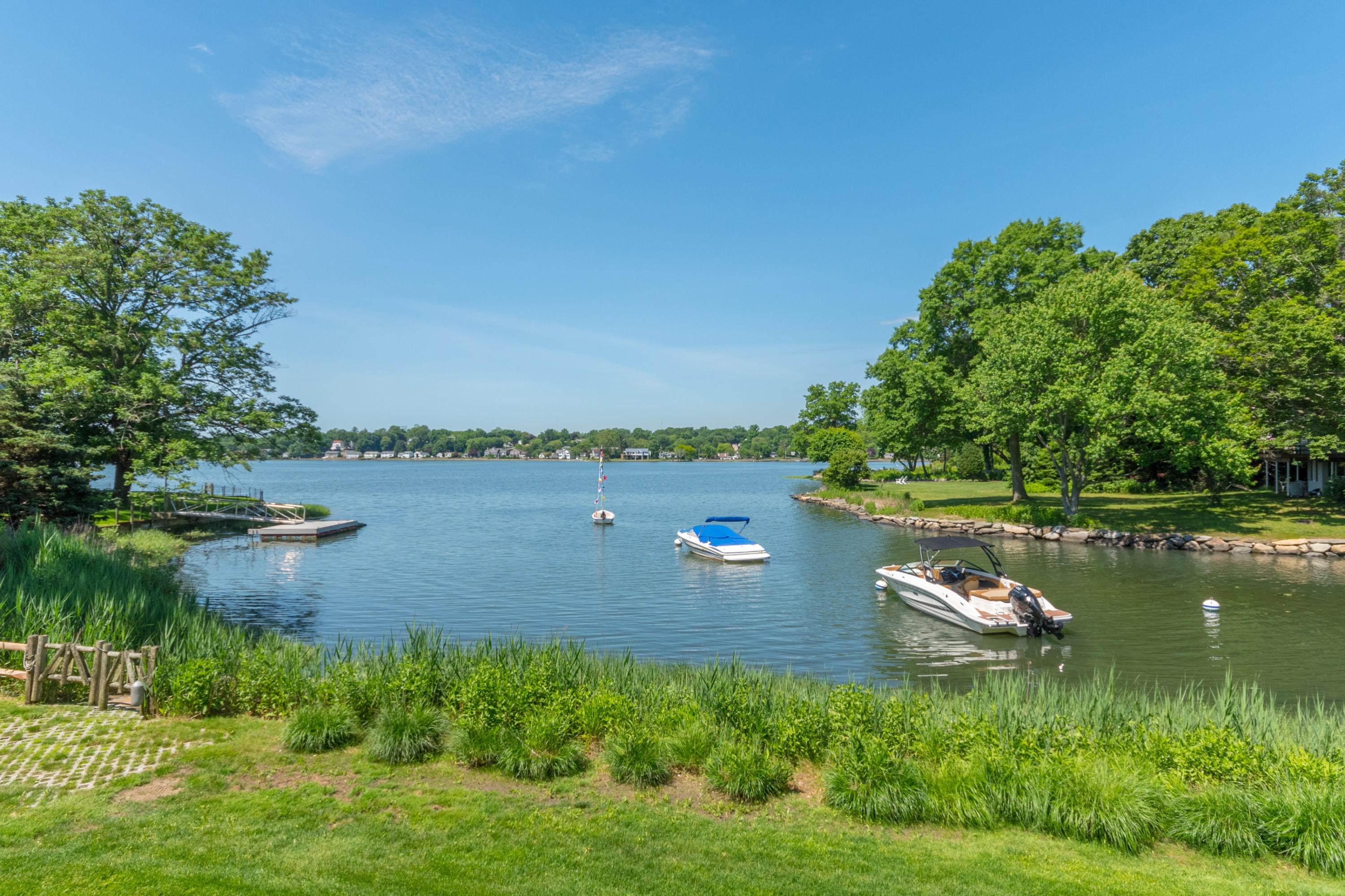 15 Seagate Road Darien, CT 06820 - Photo 40 of 48 a view of a lake with houses