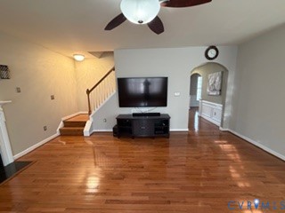 1406 Lundy Terrace Midlothian, VA 23114 - Photo 7 of 37 a living room with furniture and a flat screen tv