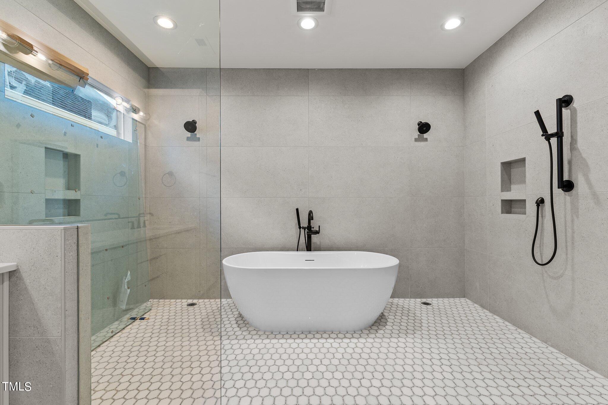 1437 Nottingham Road Raleigh, NC 27607 - Photo 38 of 61 a bathroom with a sink toilet and shower