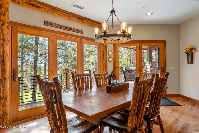 a view of porch with wooden floor and outdoor seating
