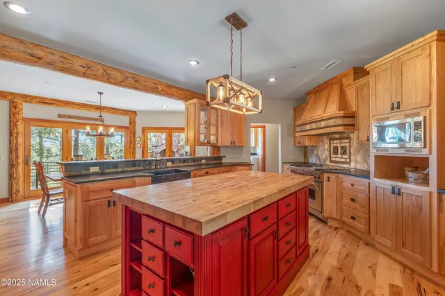 a bedroom with a bed and a walk in closet