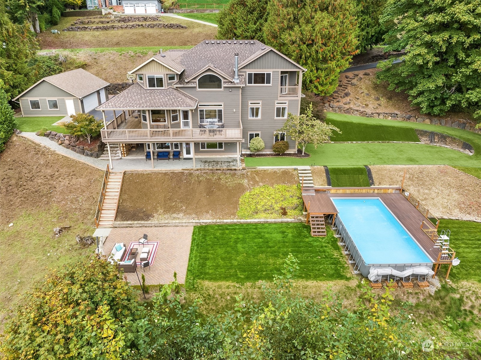 32255 Northeast 88th Street Carnation, WA 98014 - Photo 33 of 40 a view of a house with a yard