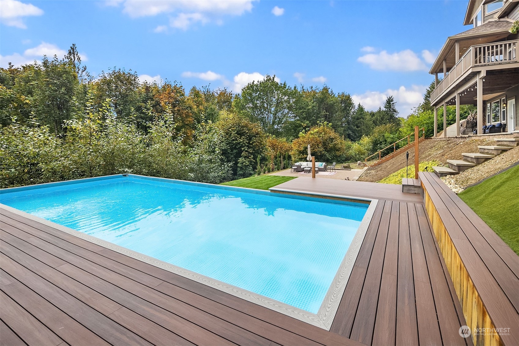 32255 Northeast 88th Street Carnation, WA 98014 - Photo 38 of 40 swimming pool view from a balcony