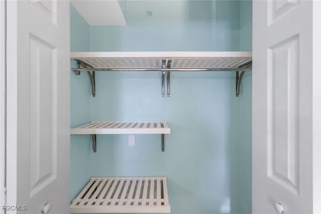 a view of a walk in closet