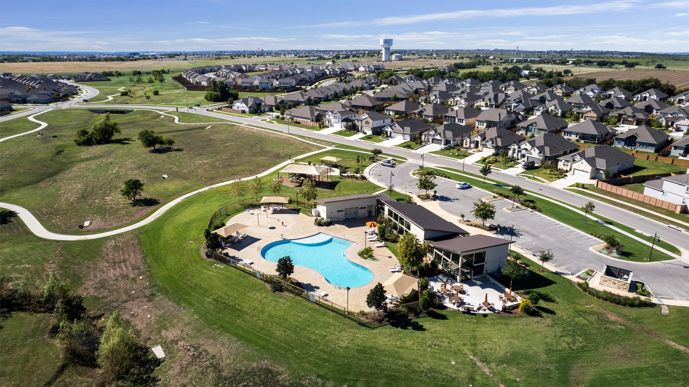 8144 Daisy Cutter Crossing Georgetown, TX 78626 - Photo 31 of 40 Aerial view featuring a residential view