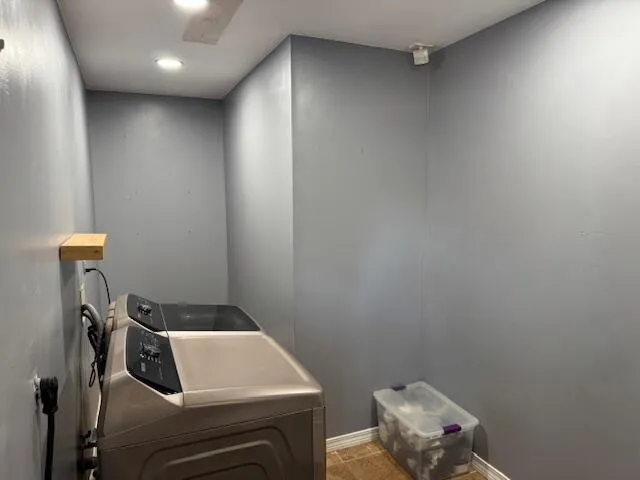 a room with storage and utility