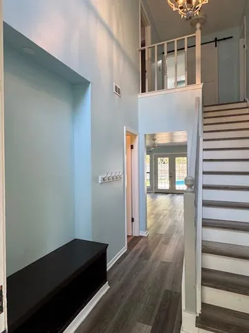 a view of front door