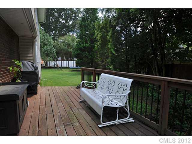 4331 Applegate Road Charlotte, NC 28209 - Photo 13 of 16 a balcony with wooden floor table and chairs
