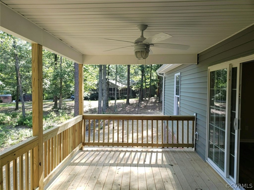 9202 Hunters Trail Road Petersburg, VA 23803 - Photo 15 of 17 a view of porch with wooden floor