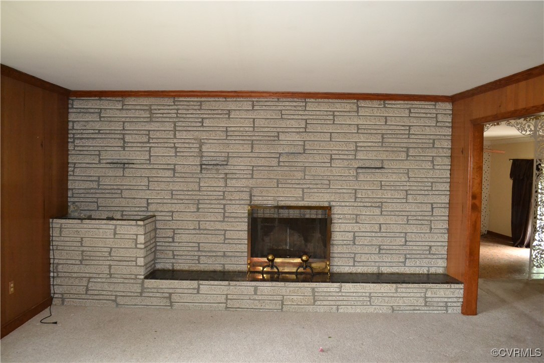5109 West Hundred Road Chester, VA 23831 - Photo 3 of 34 a brick wall with a fireplace