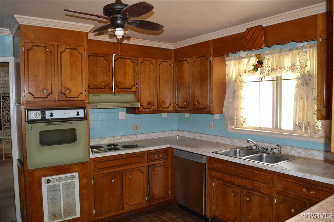 5109 West Hundred Road Chester, VA 23831 - Photo 7 of 34 a kitchen with stainless steel appliances granite countertop a sink a stove and cabinets