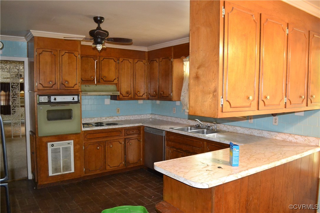 5109 West Hundred Road Chester, VA 23831 - Photo 8 of 34 a kitchen with stainless steel appliances granite countertop a sink a stove and a refrigerator