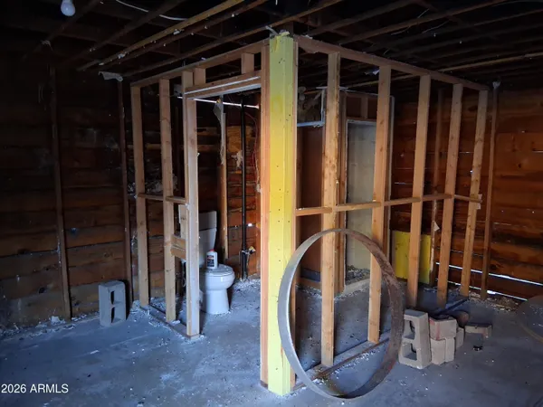 a view of storage and utility room