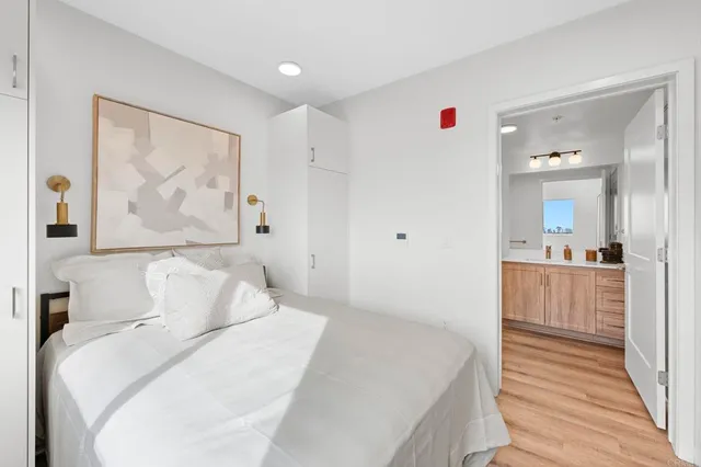 a kitchen with a stove and a refrigerator