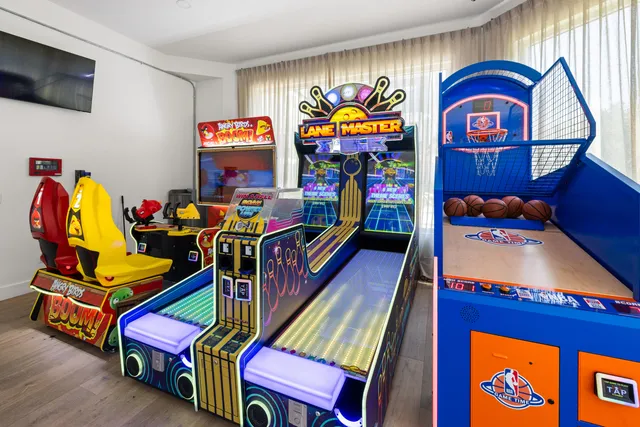 a play room with toys