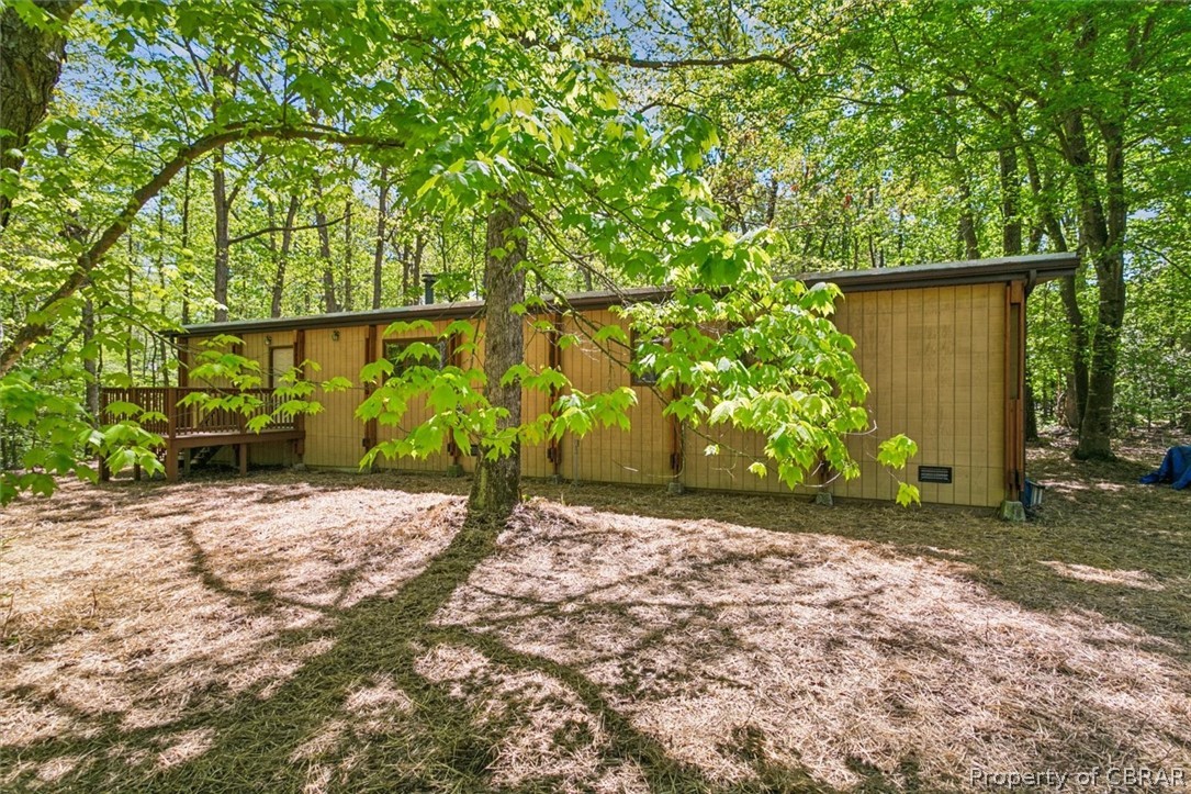 4544 Piney Swamp Road Hayes, VA 23072 - Photo 37 of 48 View of yard with a wooden deck