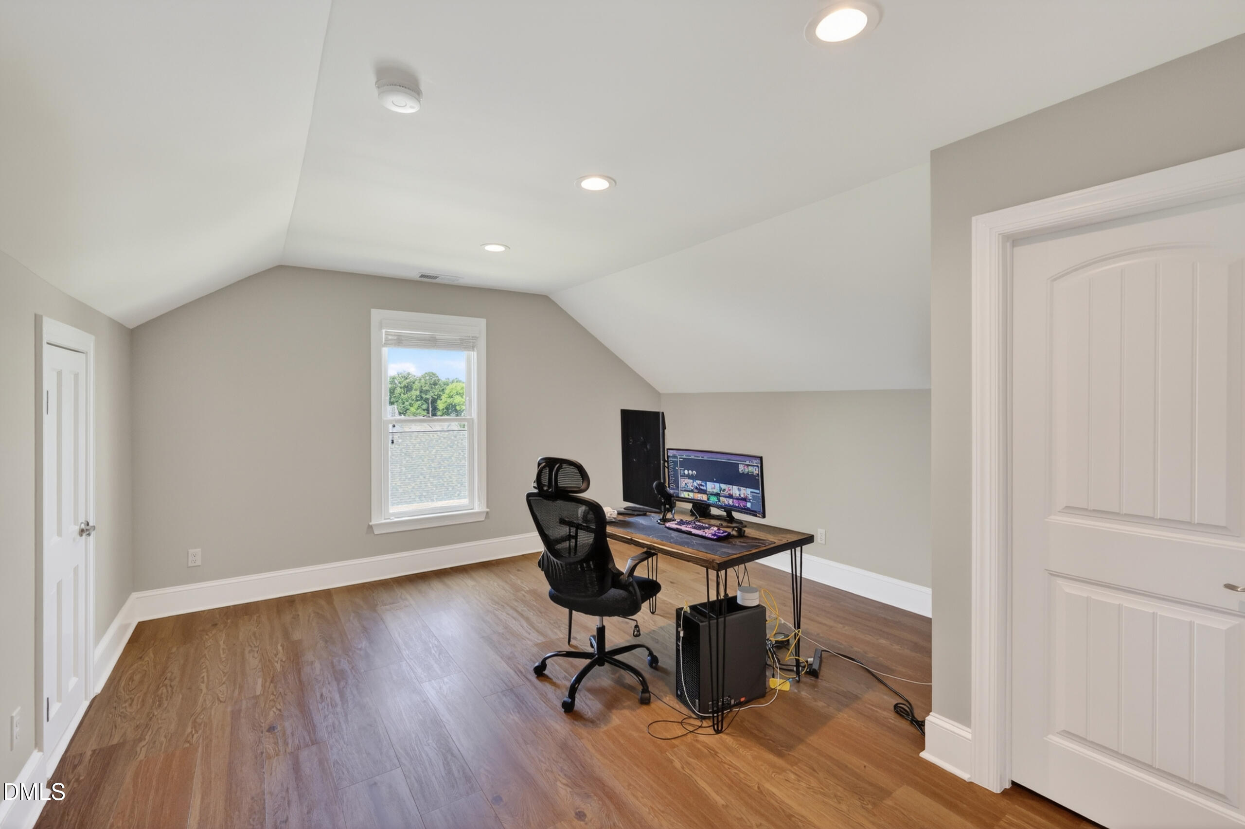 261 Character Drive Rolesville, NC 27571 - Photo 53 of 77 a view of a workspace with furniture and a window