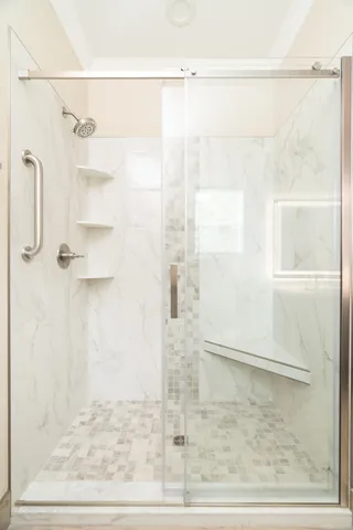 a view of outdoor space with seating