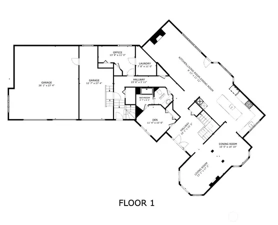 a picture of a floor plan