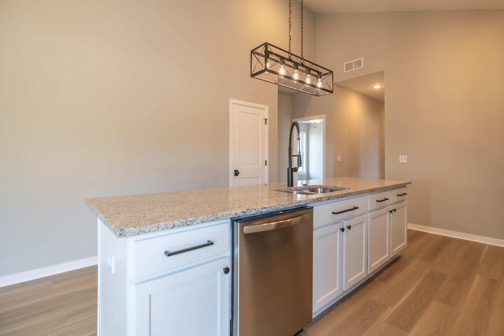 12 Redbud Row Ottawa, IL 61350 - Photo 9 of 39 a bathroom with a granite countertop sink a large mirror and a light fixture