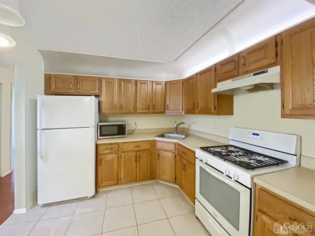 a kitchen with a stove a sink and a refrigerator