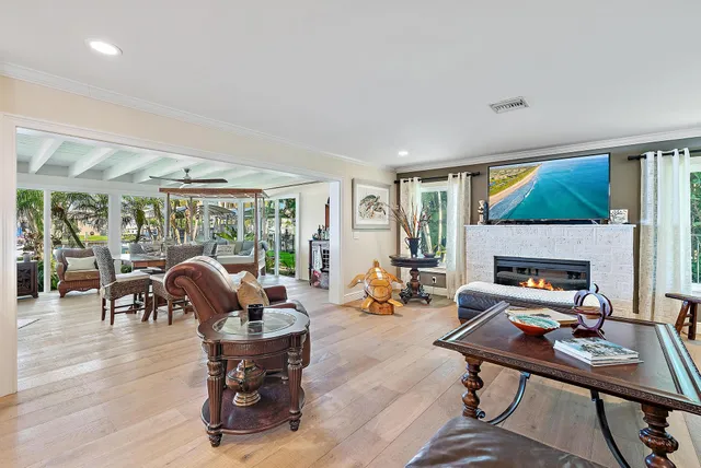 a view of a livingroom with furniture and a rug
