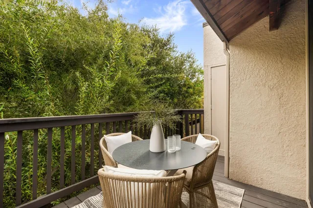 a view of balcony and patio