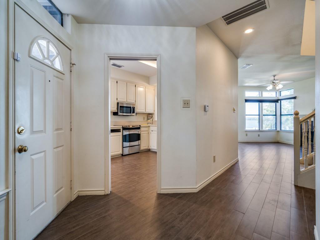 9959 Waterfront Trail Rowlett, TX 75087 - Photo 10 of 26 Entryway featuring dark wood finished floors, ceiling fan, and recessed lighting