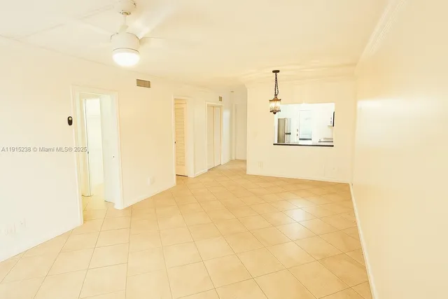 a view of a room with a bathroom