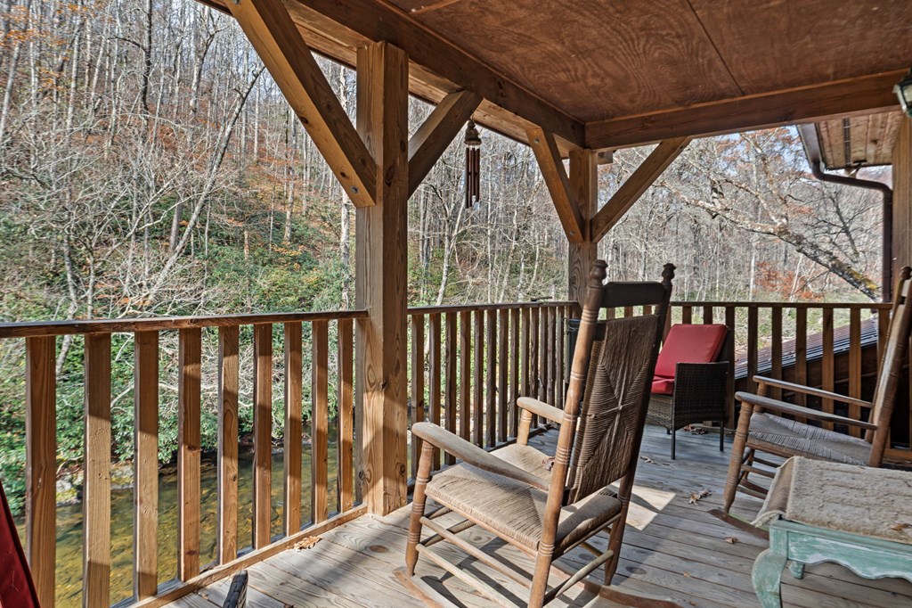 4662 Rainbow Springs Road Franklin, NC 28734 - Photo 34 of 39 a view of a chairs in balcony