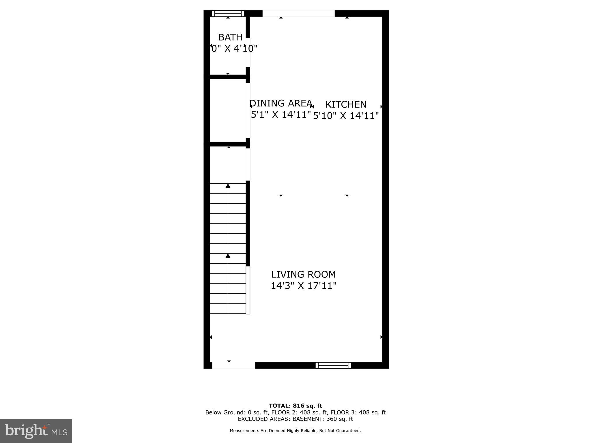1410 Ramsay Street Baltimore, MD 21223 - Photo 21 of 23 Main Level Floor Plan
