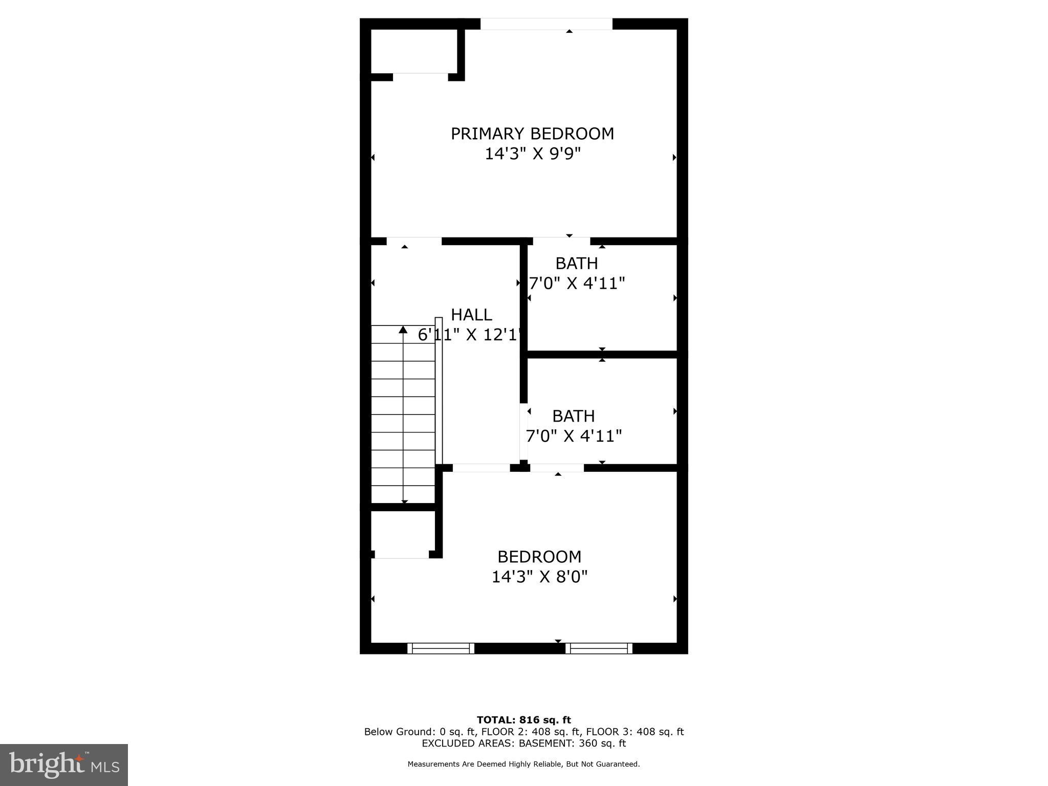 1410 Ramsay Street Baltimore, MD 21223 - Photo 22 of 23 Upper Level Floor Plan