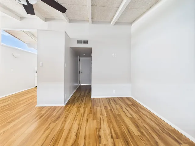 wooden floor in an empty room