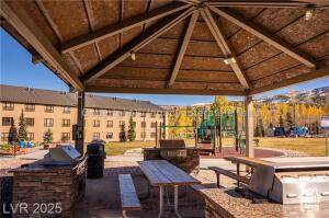 223 Hunter Road, Unit B303 Brian Head, UT 84719 - Photo 33 of 49 View of patio / terrace with exterior kitchen