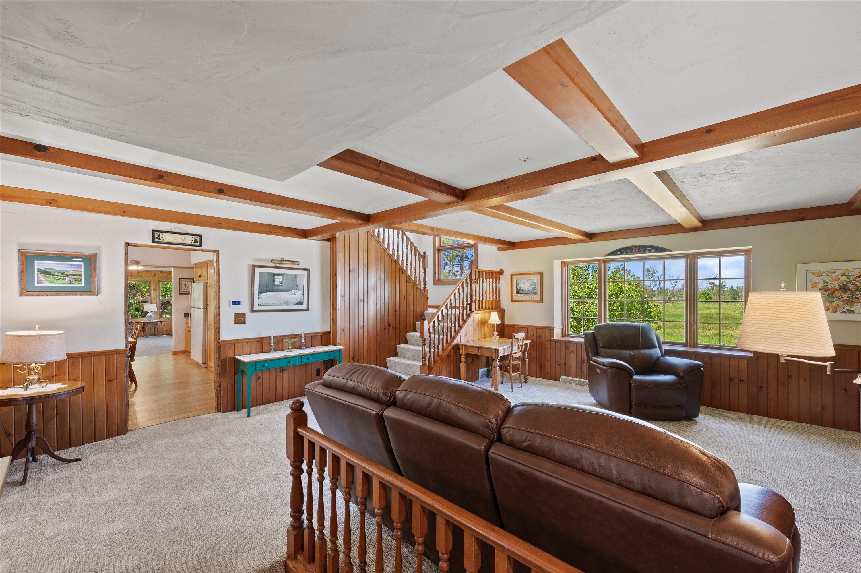 N9523 North River Road Ixonia, WI 53036 - Photo 8 of 55 Wood beams & stunning views