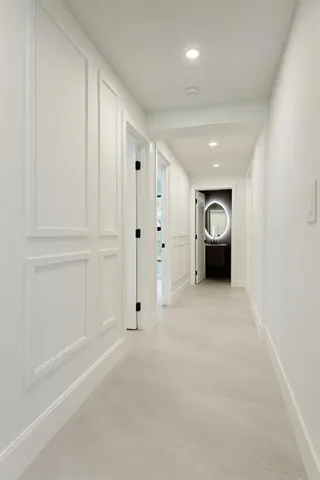 a view of empty room with windows