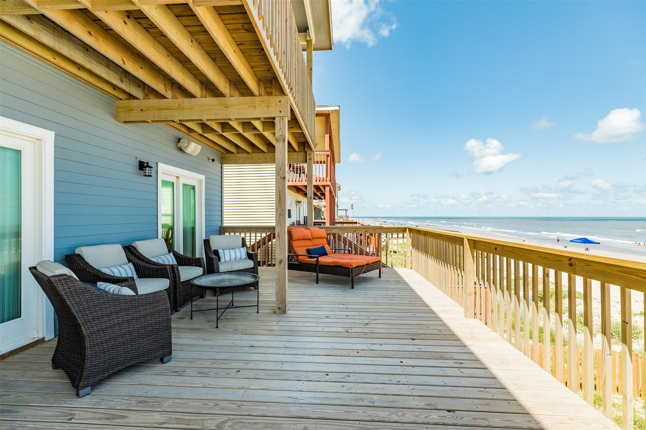 109 D Santar Loop Surfside Beach, TX 77541 - Photo 2 of 42 a view of a patio with couches and pool