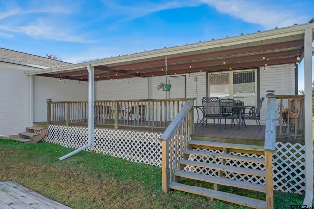 a view of outdoor space and deck