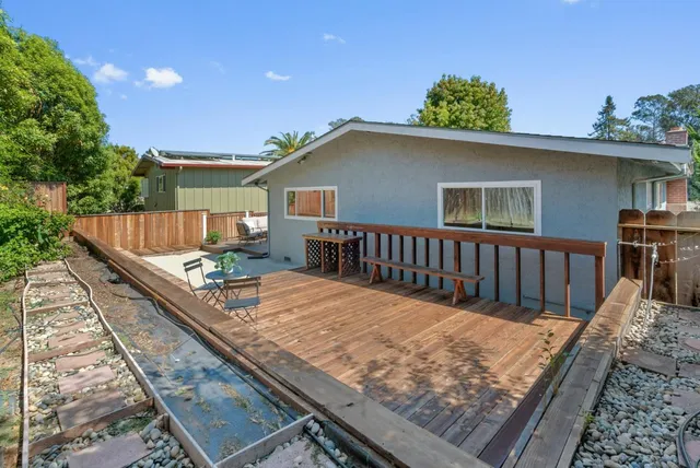 a view of a roof deck