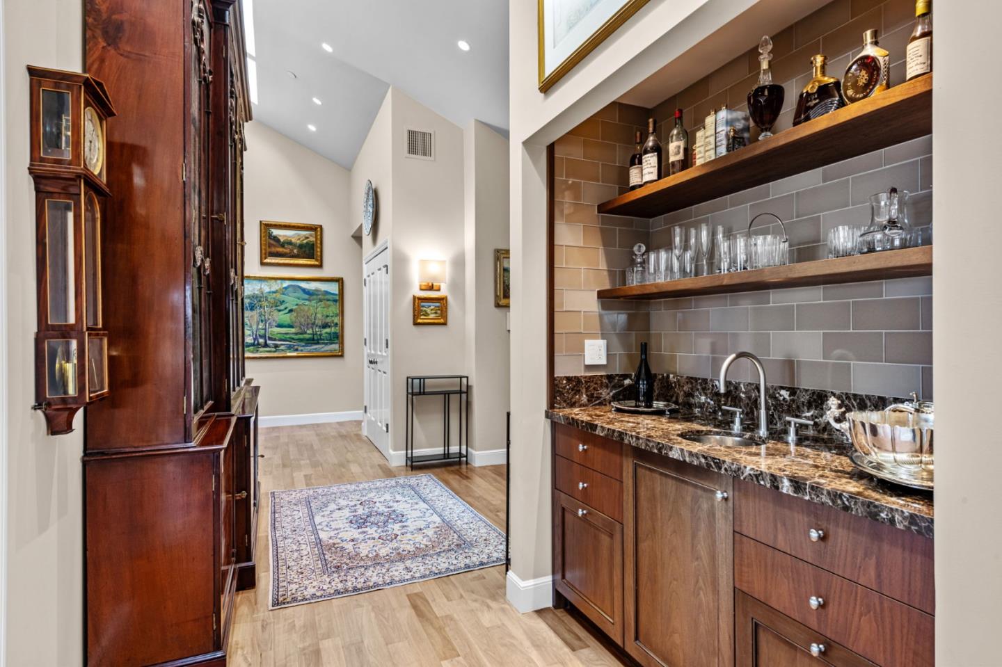 24 Mounds Road, Unit E San Mateo, CA 94402 - Photo 3 of 8 a kitchen with stainless steel appliances granite countertop a refrigerator and a sink