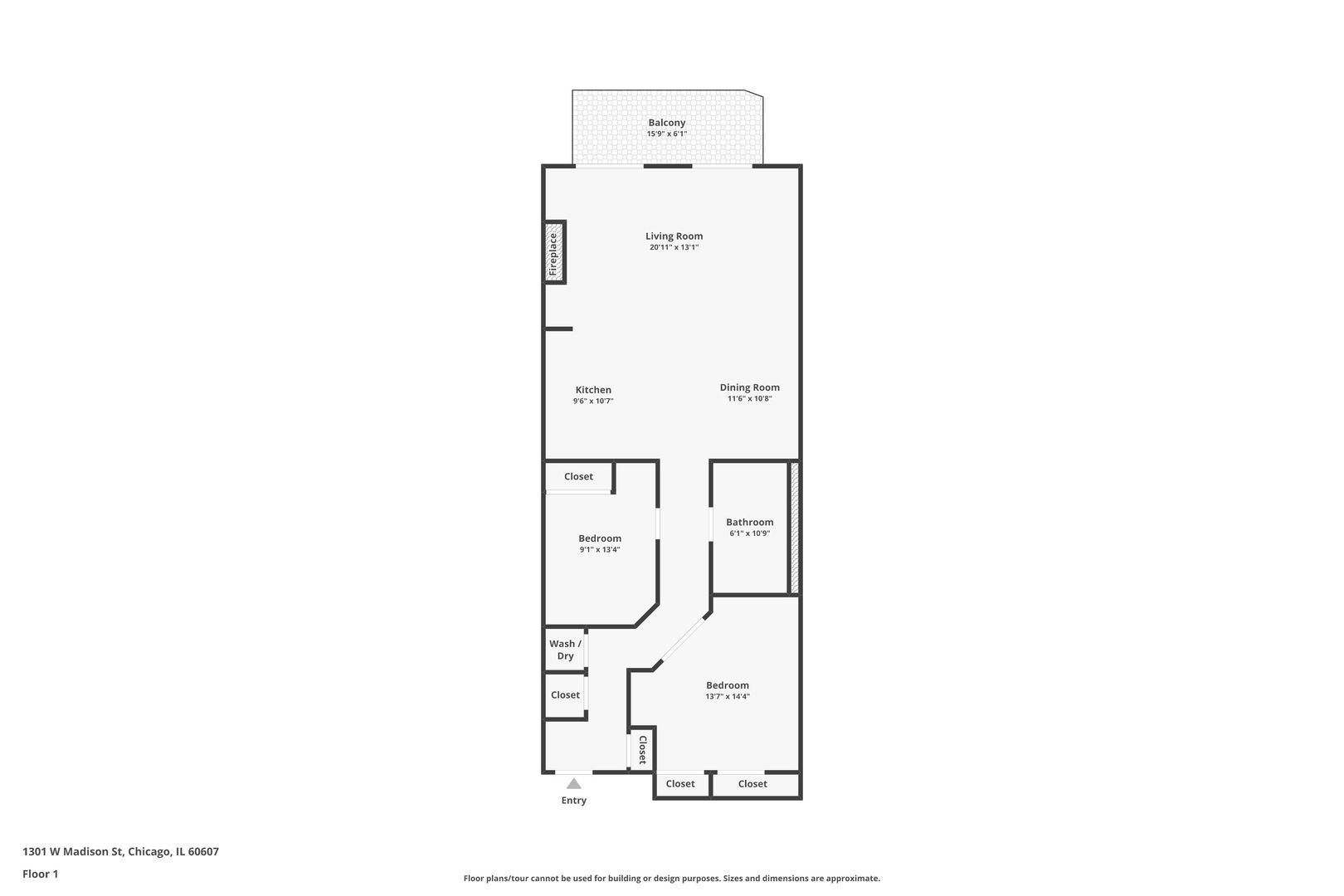 1301 West Madison Street, Unit 613 Chicago, IL 60607 - Photo 25 of 25 Gallery Image 25