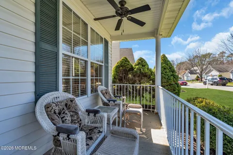 a view of outdoor space and porch