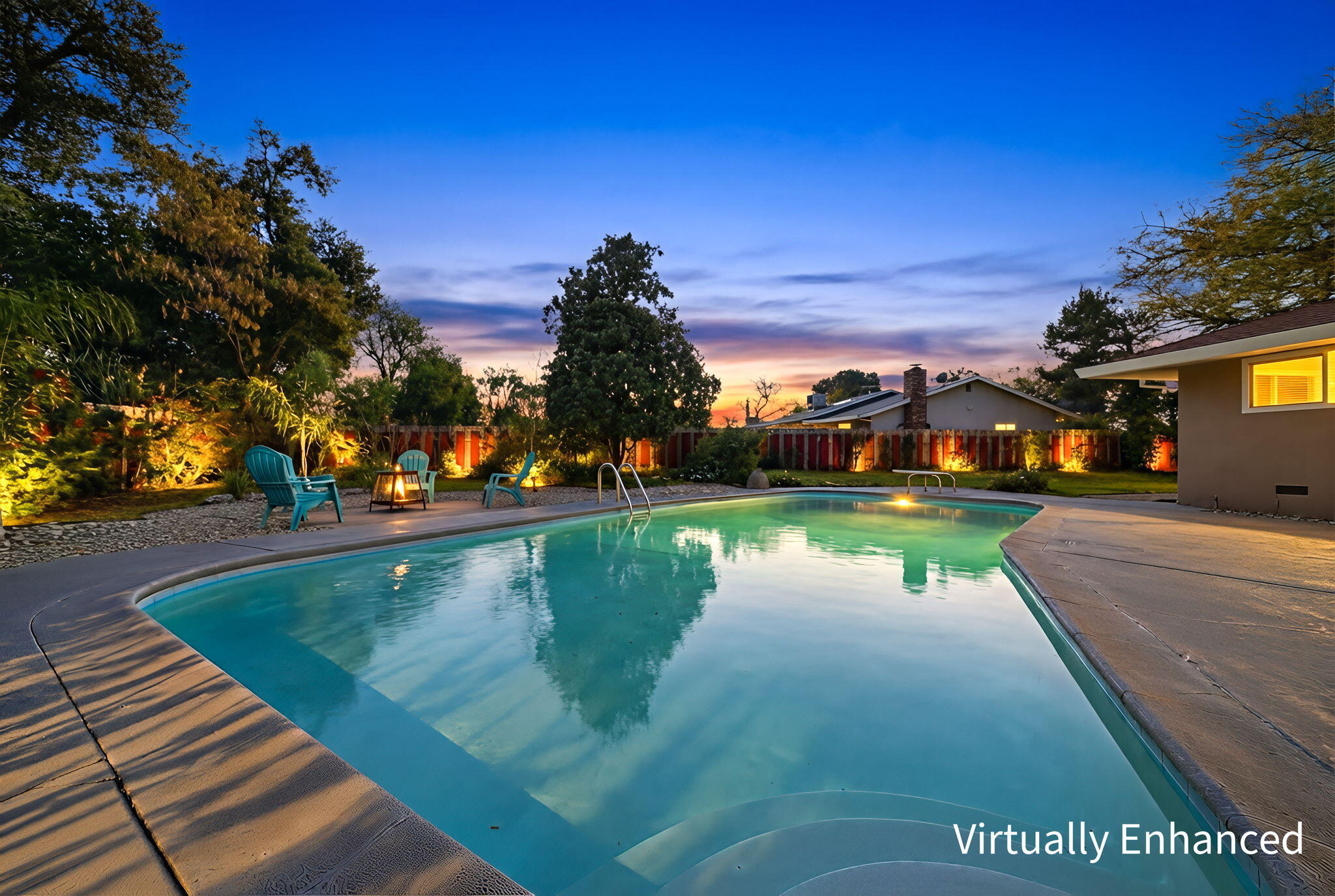 3911 Roesner Avenue Redding, CA 96002 - Photo 35 of 42 a view of a lake with a garden