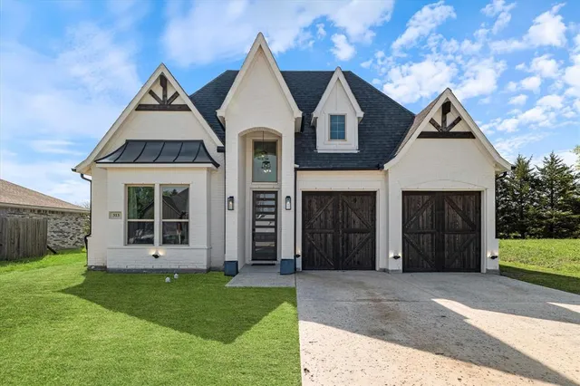 a view of a house with garden