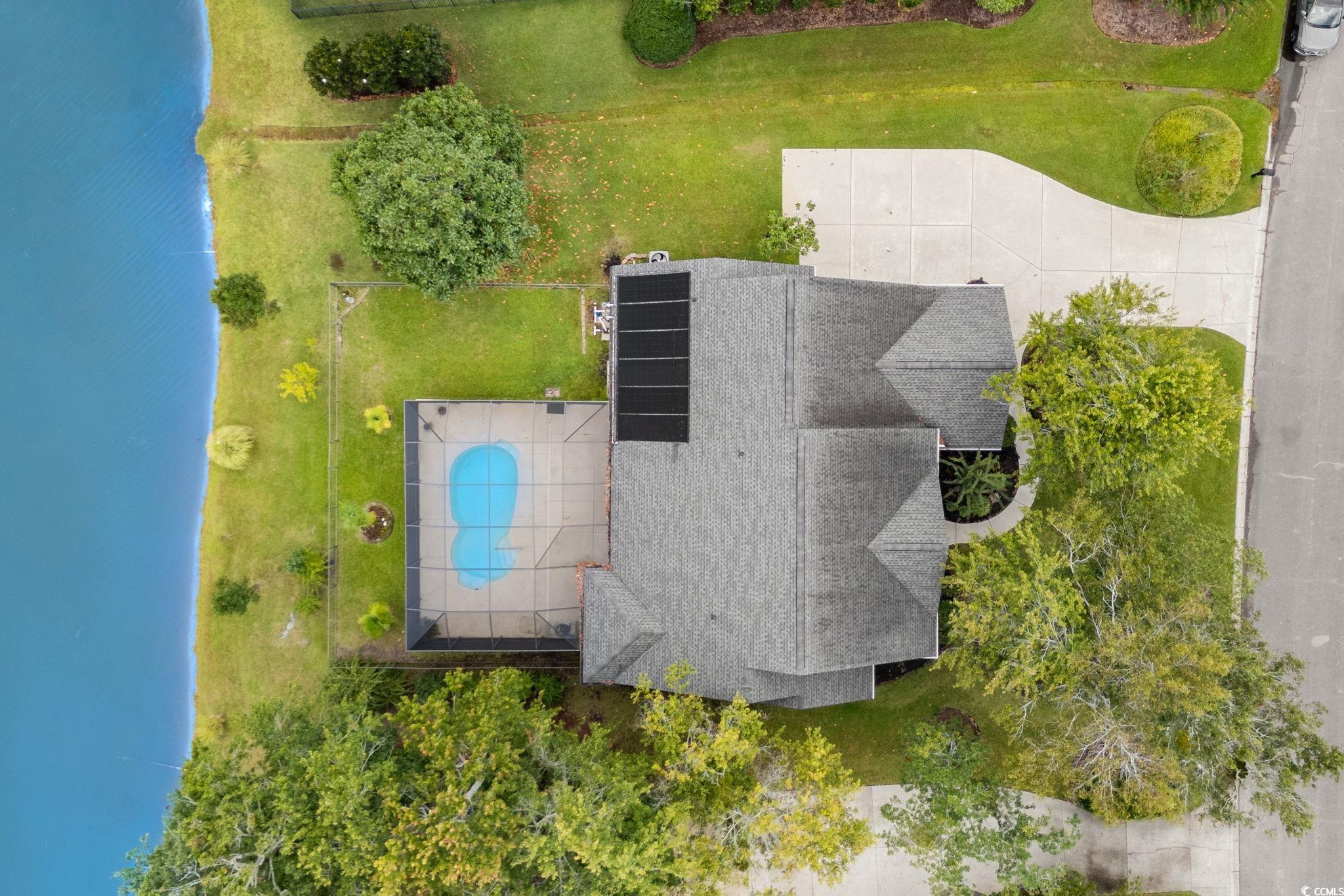 613 Broad River Road Myrtle Beach, SC 29588 - Photo 36 of 40 Aerial view of a pool