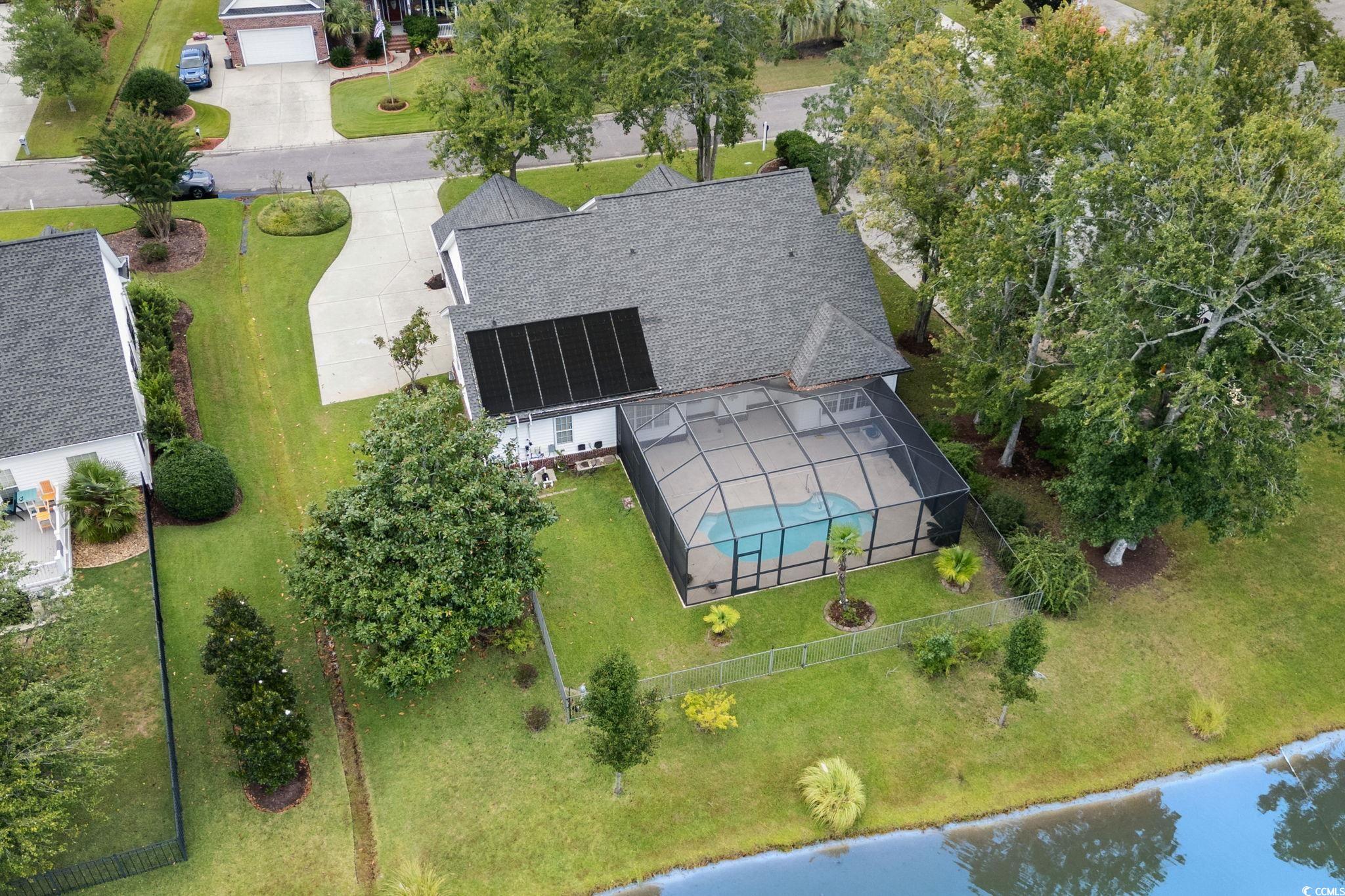 613 Broad River Road Myrtle Beach, SC 29588 - Photo 5 of 40 Aerial view of property and surrounding area with a pool