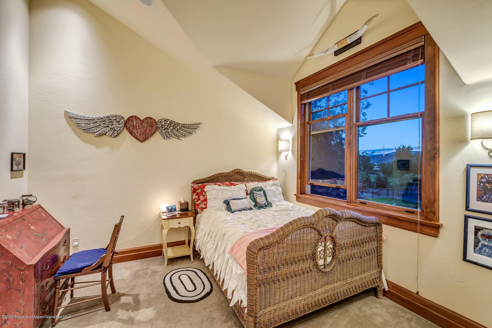 160 Red Rock Road Basalt, CO 81621 - Photo 20 of 45 a bedroom with a bed and a window